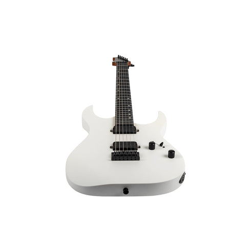 Spira Guitars S-400 MWH Roasted Poplar Electric Guitar, Roasted Maple, Ebony Tech FB - Satin White